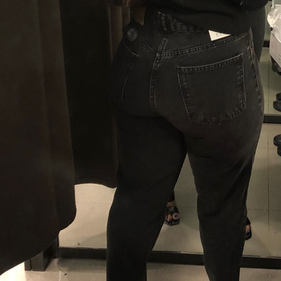 Zara High waisted black denim jeans - Picture 5 of 6